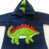 kids navy kentrosaurus dinosaur hoodie