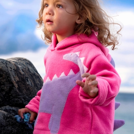 girls dinosaur hoodie