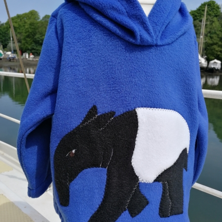 alt="rainforest hoodie featuring tapir"