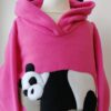 pink panda hoodie with ears