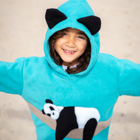 Kids panda hoodie with ears