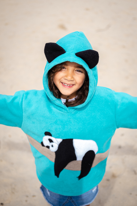 Kids panda hoodie with ears