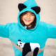 Kids panda hoodie with ears