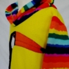 yellow and stripe toucan hoodie side view